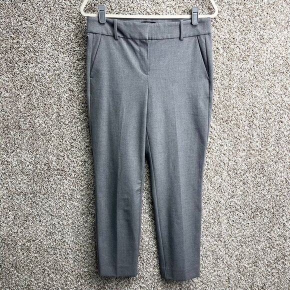 J. Crew Pants Women’s 8 Mercantile Ruby Gray Cropped Dress Pant - Picture 1 of 7